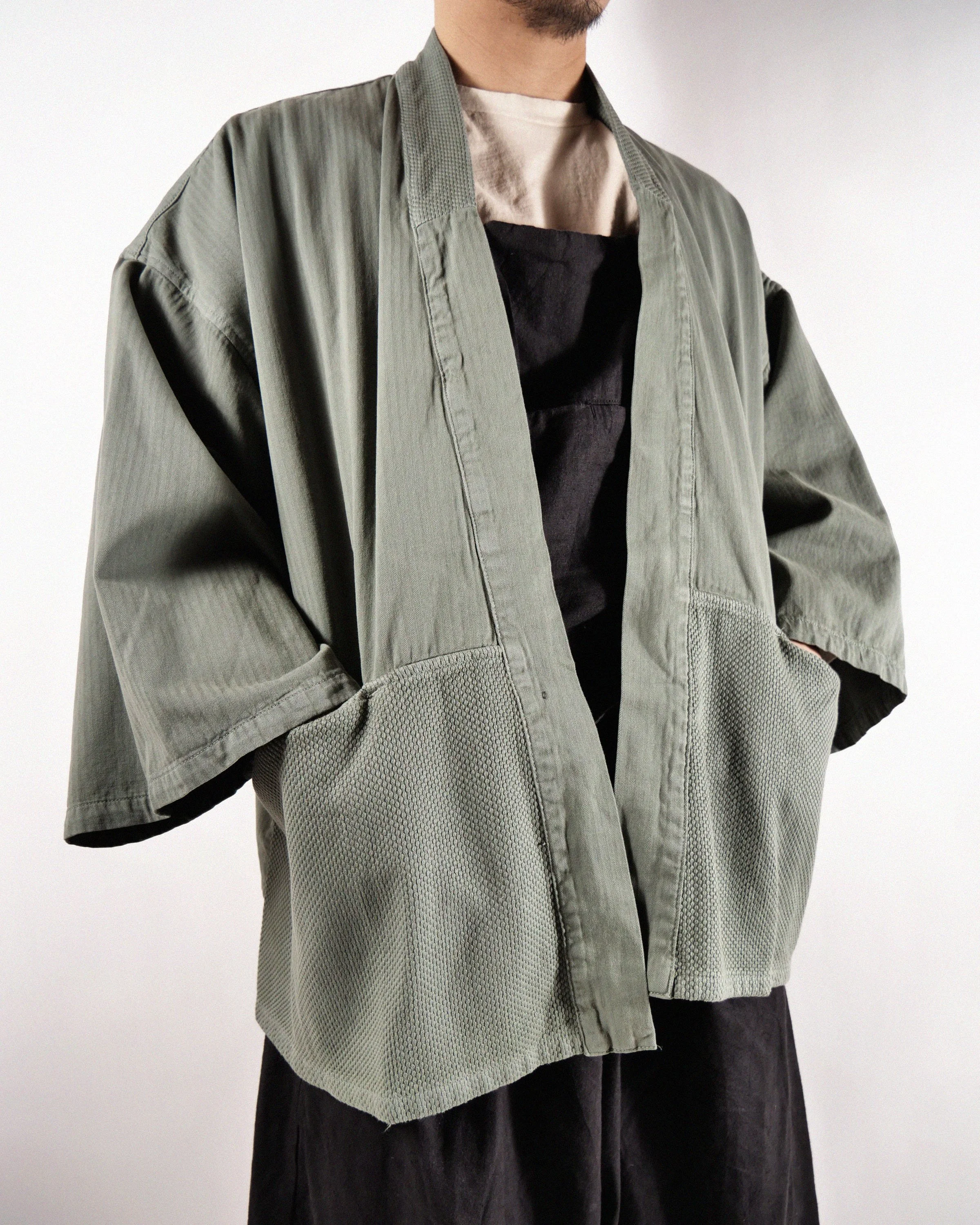 yotomo  グレー ジャケット (10-12) NORATO - MILITARY GREEN | Prospective Flow | Japanese Fashion for